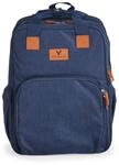 Cangaroo Kinderwagentasche Liana 2 in 1 Rucksack Babybett Rei&szlig;verschluss Clips blau