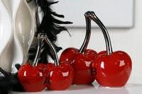 Casablanca 36439 Skulptur - Dekoobjekt - Kirsche - Double Cherry - Keramik -