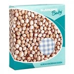 KIRSCHKERNKISSEN 10x10 cm Baby wei&szlig;/blau kariert 1 St