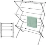 Spetebo Teleskop W&auml;schest&auml;nder wei&szlig; 4-7,5 m Trockenl&auml;nge - 104 x 43-75 cm - Turm