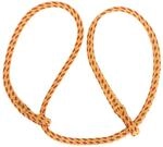 Kerbl Geburtsstrick Poly/flach gelb-rot, mit Zwei Schlaufen