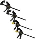 STANLEY FATMAX AUTOMATIK-KLEMMEN-SET 4-tlg. - Schraubzwinge, Ergonomisch, Stahl,