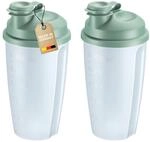Westmark 2 Mix- und Sch&uuml;ttelbecher mit Mess-Skala &ndash; Praktischer Shaker mit