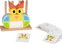 goki 58331 - Steckspiel Vario mit 12 Vorlagek&auml;rtchen aus Holz, F&ouml;rdert Kreativit&auml;t