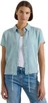 Cecil Dropped Shoulder Hemdbluse in Unifarbe Crystal Mint M