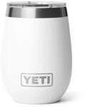 YETI Rambler Wine Tumbler Mit DuraSip Keramikbeschichtung, White, 10 oz (295 ml)