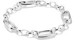 THOMAS SABO Charm-Armband mit drei Connect Links Silber Recyceltes 925 Silber