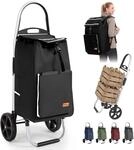 Sekey Einkaufstrolley klappbar, 3-in-1 Einkaufswagen (Trolley, Sackkarre & Rucksack),