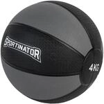 SPORTINATOR&reg; Training's Medizinball in grau/schwarz, mit Gewichtsangabe auf dem