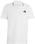 adidas Herren Essentials 3-Stripes Pique Polo Shirt, White/Black, 3XL