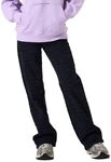 Garcia M&auml;dchen Wide Leg Jeans, Gr&ouml;&szlig;e:176, Farbe:Off Black