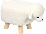Kesper - Sitzhocker Schaf-Design - ca. 47 &times;25 &times;25 cm - FSC&reg;-Kiefernholz -