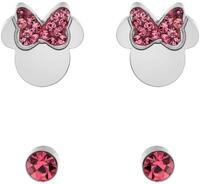Disney M&auml;dchen-Kinderohrring Minnie Maus, Edelstahl, Kristall Rosa