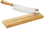 Louis Tellier | Professioneller Brotmesser aus Edelstahl mit Holzsockel | Gerade