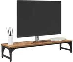 vidaXL Monitor Halterung Altholz 85 x 23 x 15,5 cm Holzwerkstoff, Heim-B&uuml;ro,