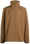 adidas Herren Terrex Multi Essentials 2 Layer Rain Coat, brown oxide, XS