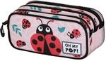 Oh My Pop! Ladybug-Fan Trick-Federm&auml;ppchen 2.2, Rosa, 23 x 11 cm