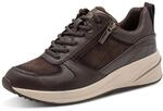 Tamaris Damen Sneaker Low flach, braun (Mocca Comb),37