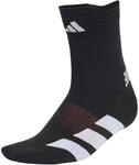 adidas Unisex Running Adizero Quarter Sock Socks, black/white, M