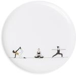 R&auml;der Porzellanteller Geschenkteller 'Yoga' &Oslash; ca. 15,5 cm Design
