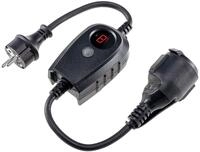 ChiliTec Steckdose mit D&auml;mmerungsensor Aussen Steckdosen-Adapter mit Timer - 230V