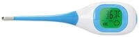 Fysic FT09 Digitales Fieberthermometer - gro&szlig;es Farbdisplay - flexible Sonde - mit