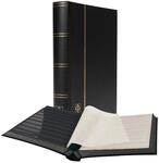 Leuchtturm 321487 Briefmarken-Sammel-Album - Einsteckbuch Basic - 64 Schwarze DIN