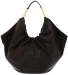 Coccinelle Leder Schultertasche Shopper Smash Handbag Smooth Leather Fango