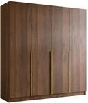 Mirjan24 Kleiderschrank mit Einlegeb&ouml;den und Kleiderstange Salkor I,...