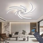 Eurotondisplay oszillierend Deckenventilator mit LED Beleuchtung mit...