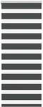 vidaXL Doppelrollo Schwarz 65x100 cm Stoffbreite 60,9 cm Polyester, Zebra-Rollo,