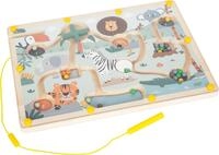 small Foot Magnetisches Labyrinth &bdquo;Safari, Geschicklichkeitsspiel aus FSC&reg;
