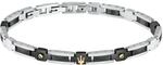 Maserati Herrenarmband aus Stahl, Keramik, Gelbgold IP, Schwarz IP,...