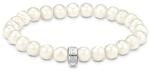 THOMAS SABO Unisex-Armband 925er Silber S&uuml;&szlig;wasserperle 15, Wei&szlig; 32030235