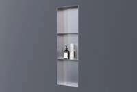 BERNSTEIN&reg; Wandnische aus Edelstahl NT309010X 30 x 90 x 10 cm randlos mit...