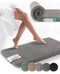 Beautissu Badematte rutschfest 100x60 cm &ndash; Duschvorleger Hochflor Badteppich