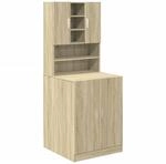 vidaXL Waschmaschinenschrank 2 STK., Badschrank mit Stauraum, Hochschrank...