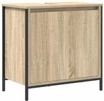vidaXL Waschbeckenunterschrank Sonoma-Eiche 60x34,5x60 cm