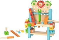 goki 58386 - Meine erste Werkbank aus Holz, Holzspielset f&uuml;r Heimwerker inkl.
