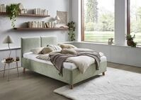 Meise M&ouml;bel Polsterbett Piano 140x200 cm | Doppelbett | Bettgestell | Kopfteil...