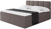 ALTDECOR Boxspringbett mit H4-Matratze FAMA - 120x200 - Braun