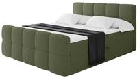 ALTDECOR Boxbett mit H4-Matratze FAMA Zanozek - 160x200 - Gr&uuml;n