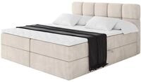 ALTDECOR Boxspringbett mit H3-Matratze FAMA - 200x200 - Beige