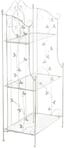 CLP Standregal klappbar Reus, Etagere im Landhausstil, Pflanzenregal aus Metall,