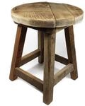 Spetebo Holz Blumenhocker rustikal - 32x26 cm