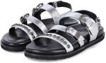 BULLBOXER 6RF0110801 8200 Flache Sandalen Leder in Silver - Gr. 37