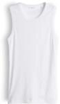 OPUS Damen Top | Tanktop mit femininer Spitzenborte Slim Fit White, 36
