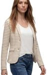 Street One Basic Blazer mit Kn&ouml;pfen und Streifen Clay Sand 40