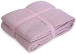 Musselin Decke 130x180 cm &ndash; Kuschelige Wohndecke mit weicher...
