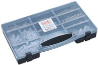 BLACK+DECKER Set N&auml;gel, D&uuml;bel und Schrauben - 560-teilig - Sortimentsbox - Fischer